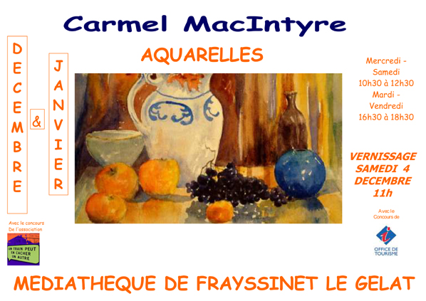 Carmel McIntyre - Médiathèque de Frayssinet-Le-Gélat